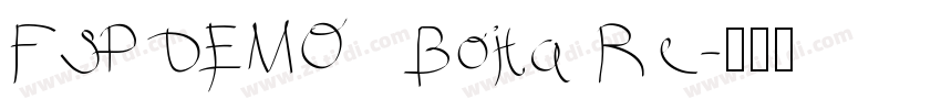 FSP DEMO   Boita Re字体转换